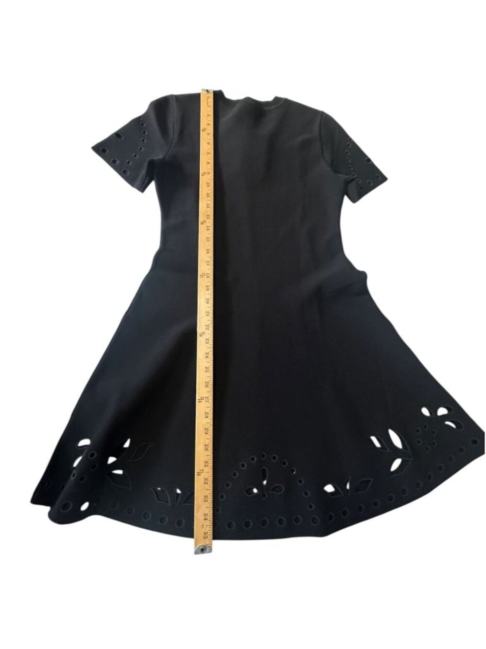 NWT Ulla Johnson Fania Short Sleeve Knit Dress Black Noir Size Large - Picture 14 of 14